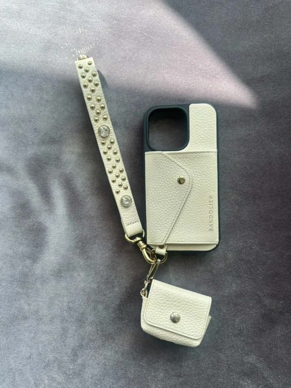 Bandolier Ryder Carabiner Ivory iPhone 14 Pro